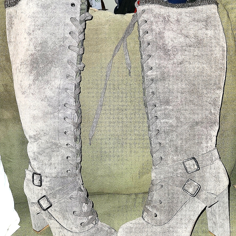 Knee high Bedazzle Boots